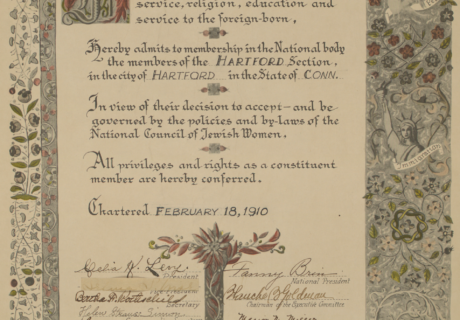 National Council of Jewish Women Charter